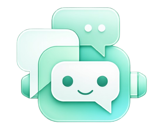 The mint-green botTalk speech-bubble robot logo